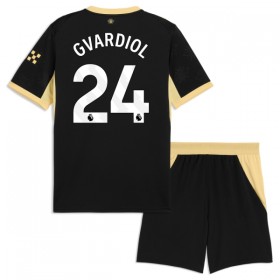 Camisola Manchester City Gvardiol 24 Criança 2º Equipamento 2026-27 Manga Curta