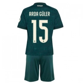 Camisola Real Madrid Arda Guler 15 Criança 2º Equipamento 2026-27 Manga Curta