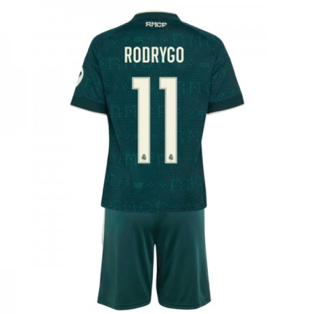 Camisola Real Madrid Rodrygo 11 Criança 2º Equipamento 2026-27 Manga Curta
