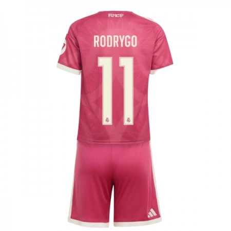 Camisola Real Madrid Rodrygo 11 Criança 3º Equipamento 2026-27 Manga Curta Camisola Real Madrid Rodrygo 11 Criança 3º Equipamento 2026-27 Manga Curta