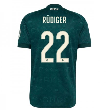Camisola Real Madrid Rudiger 22 2º Equipamento 2026-27 Manga Curta