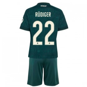 Camisola Real Madrid Rudiger 22 Criança 2º Equipamento 2026-27 Manga Curta