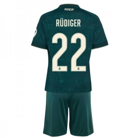 Camisola Real Madrid Rudiger 22 Criança 2º Equipamento 2026-27 Manga Curta Camisola Real Madrid Rudiger 22 Criança 2º Equipamento 2026-27 Manga Curta