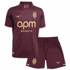 Camisola AS Monaco Criança 2º Equipamento 2026-27 Manga Curta