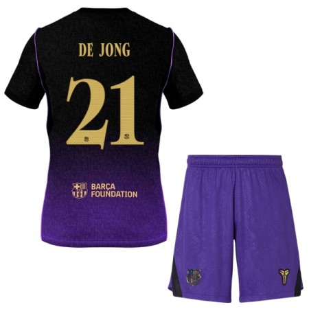 Camisola FC Barcelona Frenkie de Jong 21 Criança 2º Equipamento 2026-27 Manga Curta
