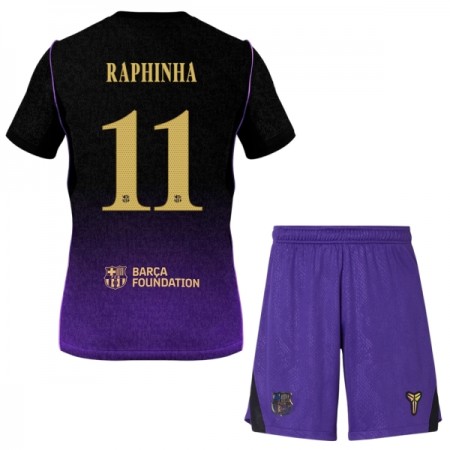 Camisola FC Barcelona Raphinha 11 Criança 2º Equipamento 2026-27 Manga Curta