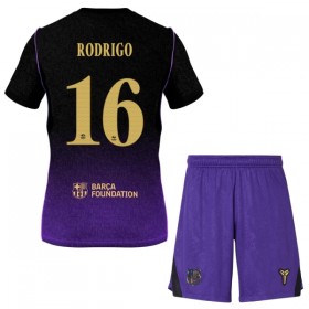 Camisola FC Barcelona Rodrigo 16 Criança 2º Equipamento 2026-27 Manga Curta
