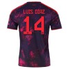 Camisola FC Bayern München Luis Diaz 14 3º Equipamento 2026-27 Manga Curta Camisola FC Bayern München Luis Diaz 14 3º Equipamento 2026-27 Manga Curta
