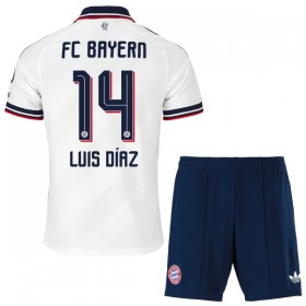 Camisola FC Bayern München Luis Diaz 14 Criança 2º Equipamento 2026-27 Manga Curta