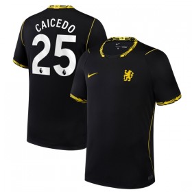 Camisola Chelsea Caicedo 25 2º Equipamento 2026-27 Manga Curta