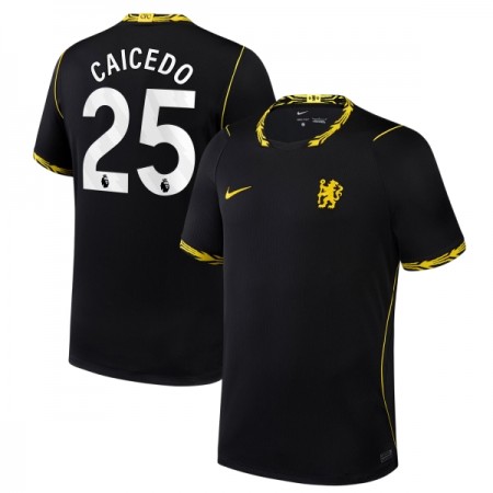 Camisola Chelsea Caicedo 25 2º Equipamento 2026-27 Manga Curta