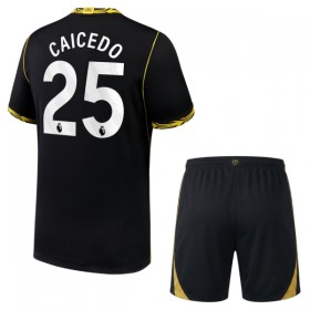 Camisola Chelsea Caicedo 25 Criança 2º Equipamento 2026-27 Manga Curta