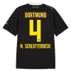 Camisola Borussia Dortmund N. Schlotterbeck 4 2º Equipamento 2026-27 Manga Curta Camisola Borussia Dortmund N. Schlotterbeck 4 2º Equipamento 2026-27 Manga Curta