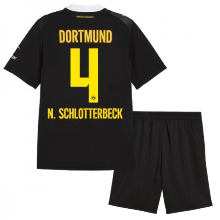Camisola Borussia Dortmund N. Schlotterbeck 4 Criança 2º Equipamento 2026-27 Manga Curta
