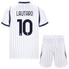 Camisola Inter de Milão Lautaro 10 Criança 2º Equipamento 2026-27 Manga Curta