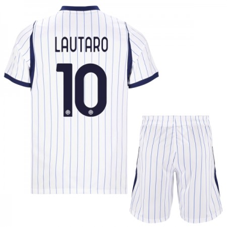 Camisola Inter de Milão Lautaro 10 Criança 2º Equipamento 2026-27 Manga Curta