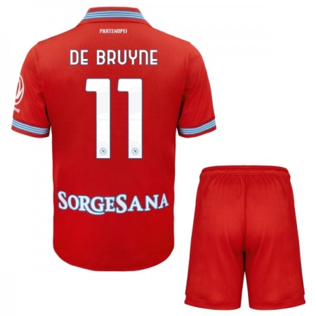 Camisola SSC Napoli De Bruyne 11 Criança 3º Equipamento 2026-27 Manga Curta