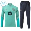Criança Barcelona Quarter-Zip Sweat de Treino 2026-27 Verde