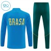 Criança Brasil Quarter-Zip Sweat de Treino 2026-27 Azul