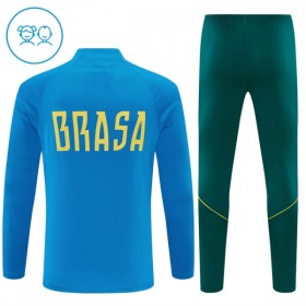 Criança Brasil Quarter-Zip Sweat de Treino 2026-27 Azul