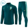 Criança Brasil Quarter-Zip Sweat de Treino 2026-27 Verde