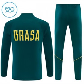 Criança Brasil Quarter-Zip Sweat de Treino 2026-27 Verde