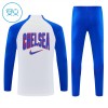 Criança Chelsea Quarter-Zip Sweat de Treino 2026-27 Branca