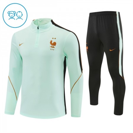Criança França Quarter-Zip Sweat de Treino 2026-27 Branca