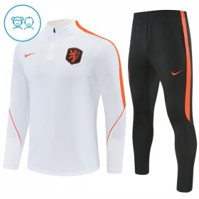 Criança Holanda Quarter-Zip Sweat de Treino 2026-27 Branca