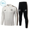 Criança Manchester City Quarter-Zip Sweat de Treino 2026-27 Cinza