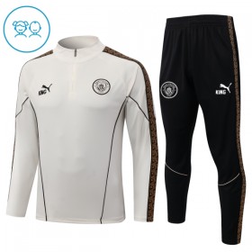 Criança Manchester City Quarter-Zip Sweat de Treino 2026-27 Cinza