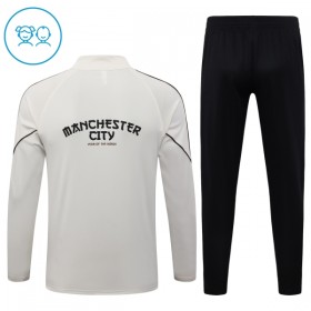 Criança Manchester City Quarter-Zip Sweat de Treino 2026-27 Cinza