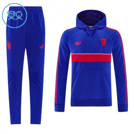 Criança Manchester United Hoodie Sweat de Treino 2026-27 Azul