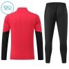 Criança Manchester United Quarter-Zip Sweat de Treino 2026-27 Vermelha
