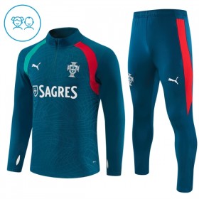 Criança Portugal Quarter-Zip Sweat de Treino 2026-27 Azul