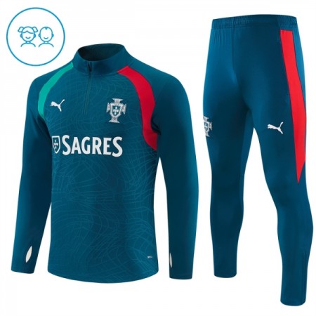 Criança Portugal Quarter-Zip Sweat de Treino 2026-27 Azul