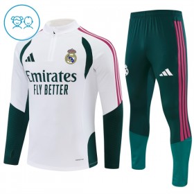 Criança Real Madrid Quarter-Zip Sweat de Treino 2026-27 Branca