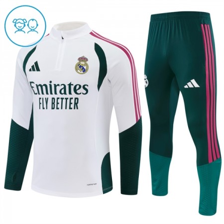 Criança Real Madrid Quarter-Zip Sweat de Treino 2026-27 Branca