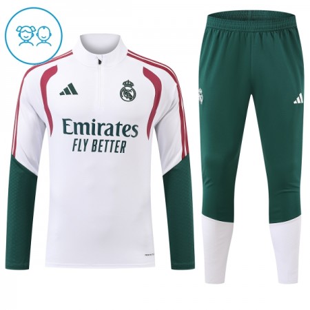 Criança Real Madrid Quarter-Zip Sweat de Treino 2026-27 Branca