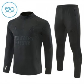 Criança Real Madrid Quarter-Zip Sweat de Treino 2026-27 Preta