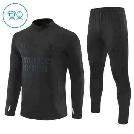Criança Real Madrid Quarter-Zip Sweat de Treino 2026-27 Preta