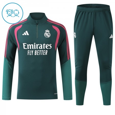 Criança Real Madrid Quarter-Zip Sweat de Treino 2026-27 Verde