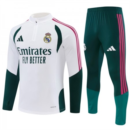 Real Madrid Quarter-Zip Sweat de Treino 2026-27 Branca Real Madrid Quarter-Zip Sweat de Treino 2026-27 Branca