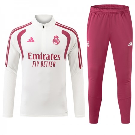 Real Madrid Quarter-Zip Sweat de Treino 2026-27 Branca Real Madrid Quarter-Zip Sweat de Treino 2026-27 Branca