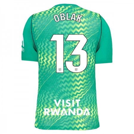 Camisola Atlético Madrid Oblak 13 Guarda Redes 2026-27 Verde Manga Curta