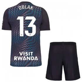 Camisola Atlético Madrid Oblak 13 Guarda Redes Criança 2026-27 Preta Manga Curta