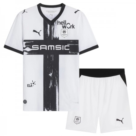 Camisola Stade Rennais Criança 2º Equipamento 2026-27 Manga Curta