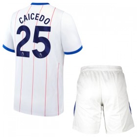 Camisola Chelsea Caicedo 25 Criança 3º Equipamento 2026-27 Manga Curta