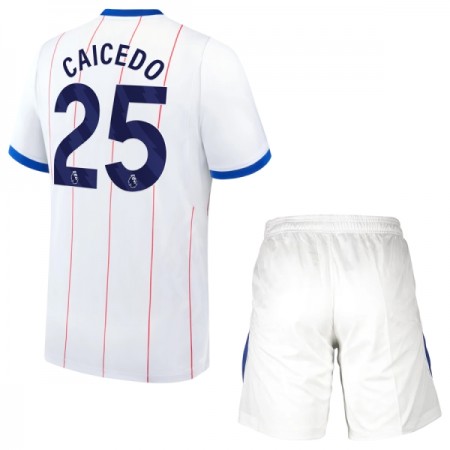 Camisola Chelsea Caicedo 25 Criança 3º Equipamento 2026-27 Manga Curta