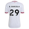 Camisola Liverpool B. Barcola 29 2º Equipamento 2026-27 Manga Curta